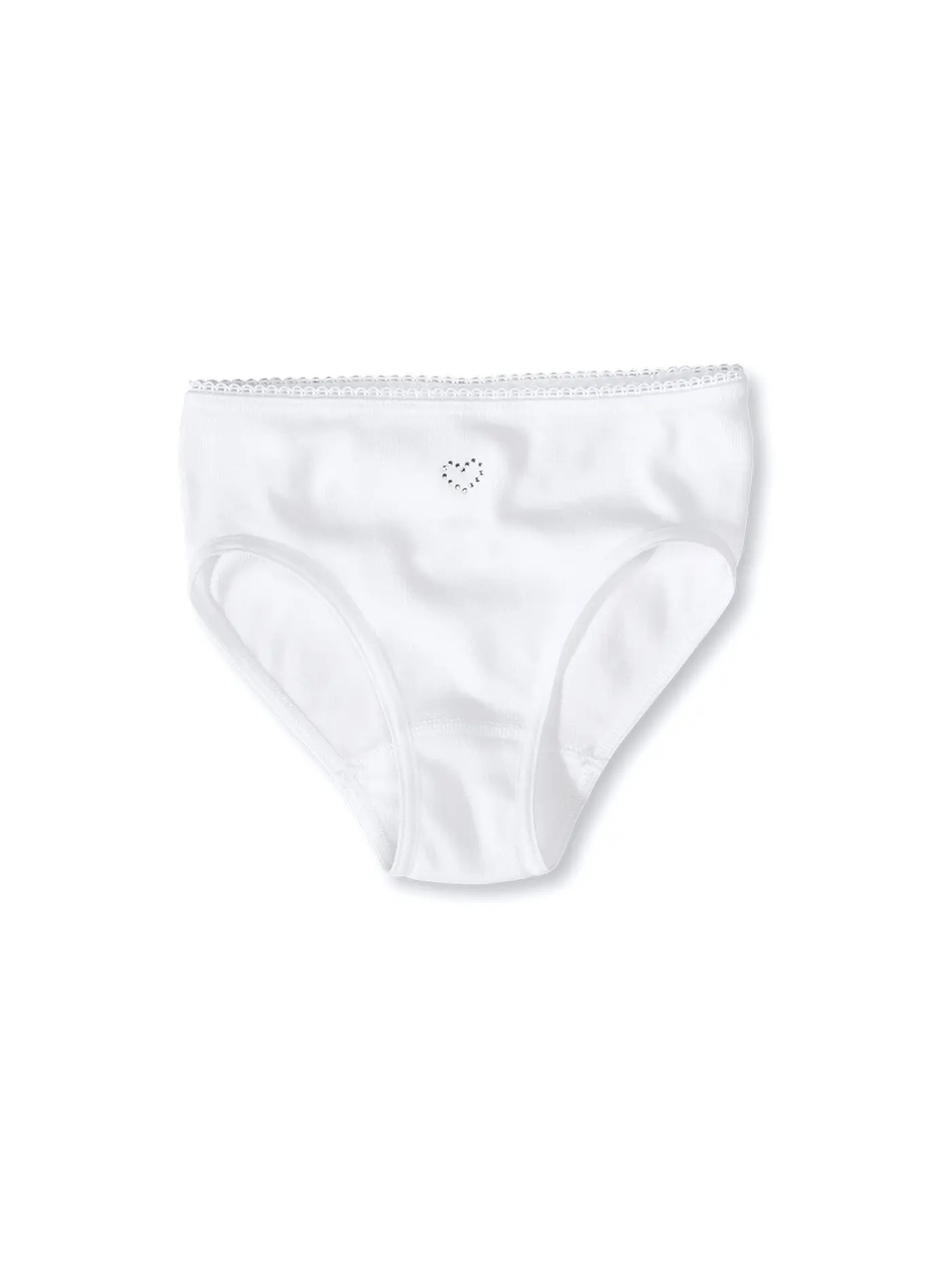 SANETTA | Mädchen - Slip "Cotton Love" white | 